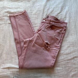 ZCO Premium Women's Pink Distressed Jeans Size 11